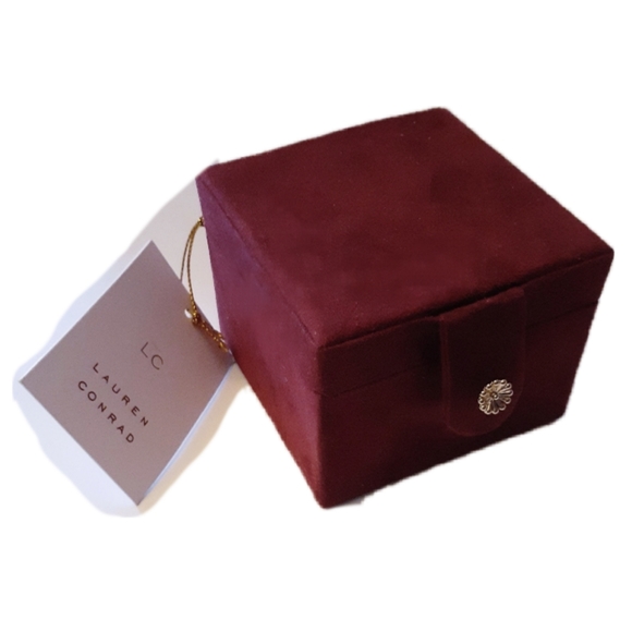LC Burgundy Jewelry Box - Picture 2 of 5